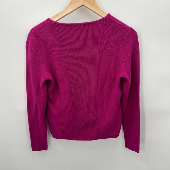 Title Nine Magenta Pink Full Zip Cardigan // M - Picture 5 of 5